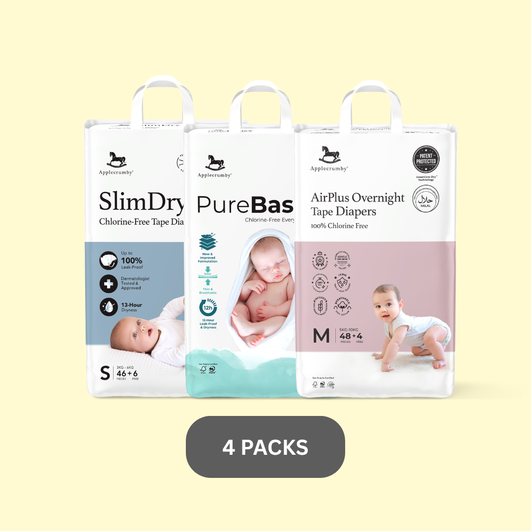 Diapers 4 packs