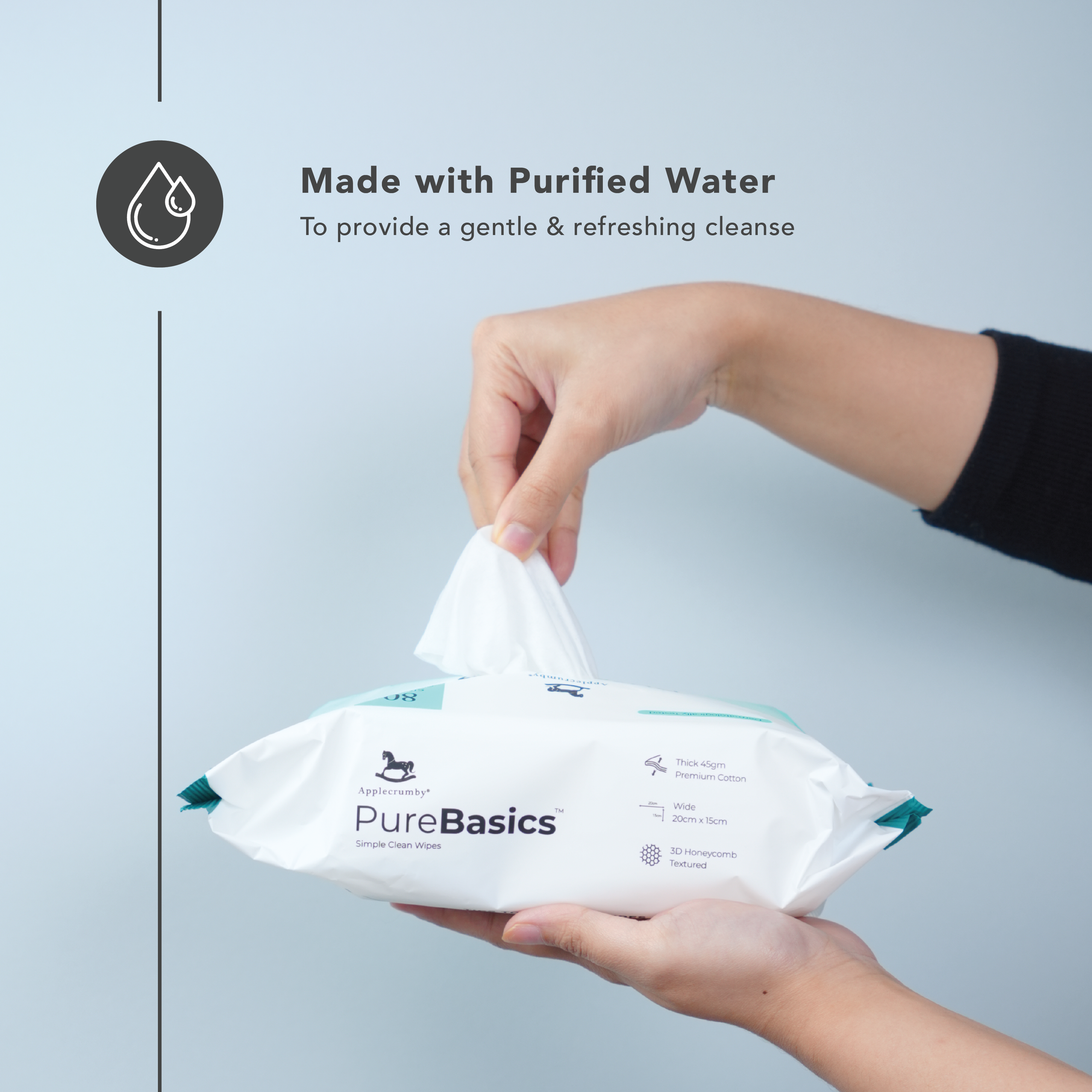 PureBasics Wipes (80s x 3 Packs)