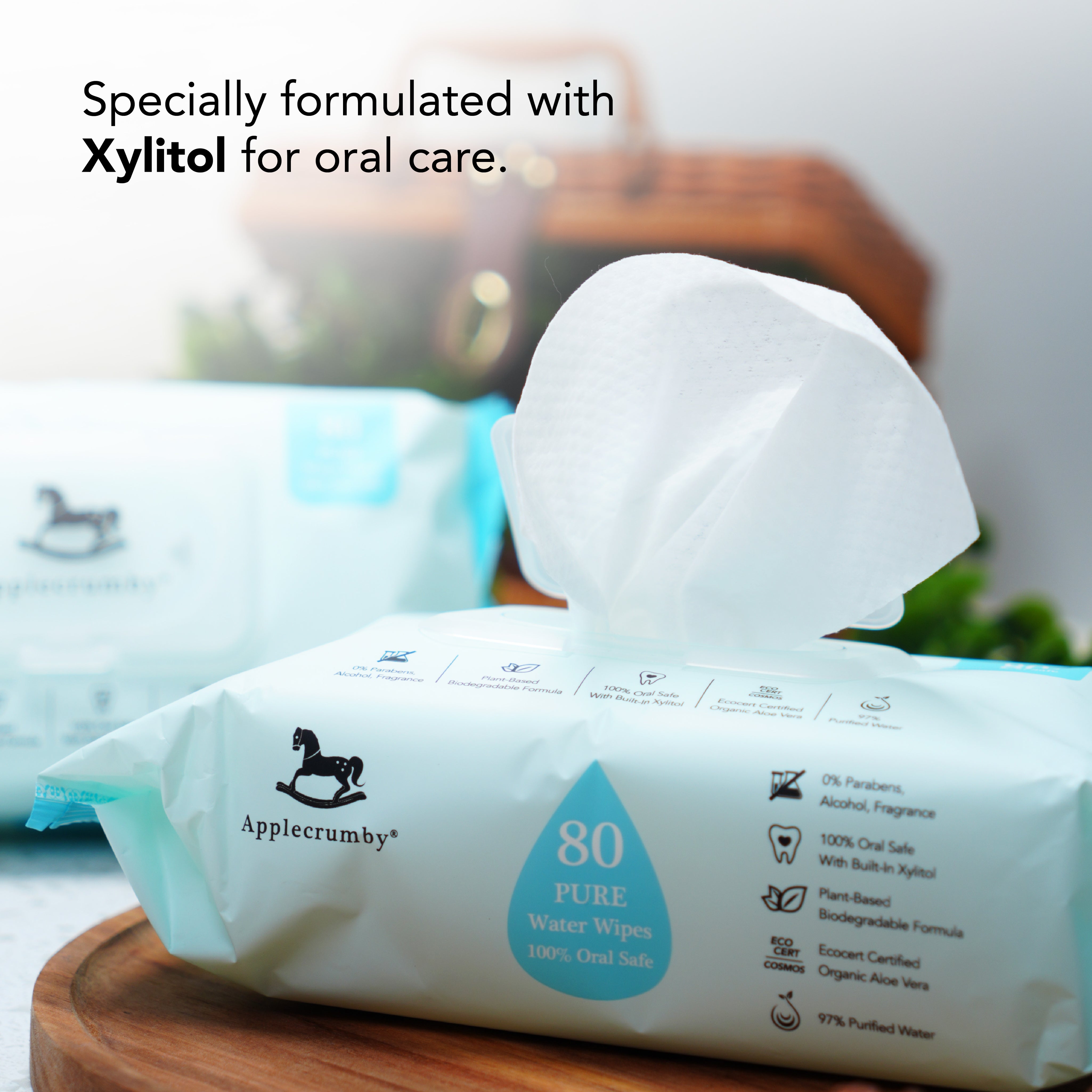 Pure Water Wipes 80s (2 Packs)