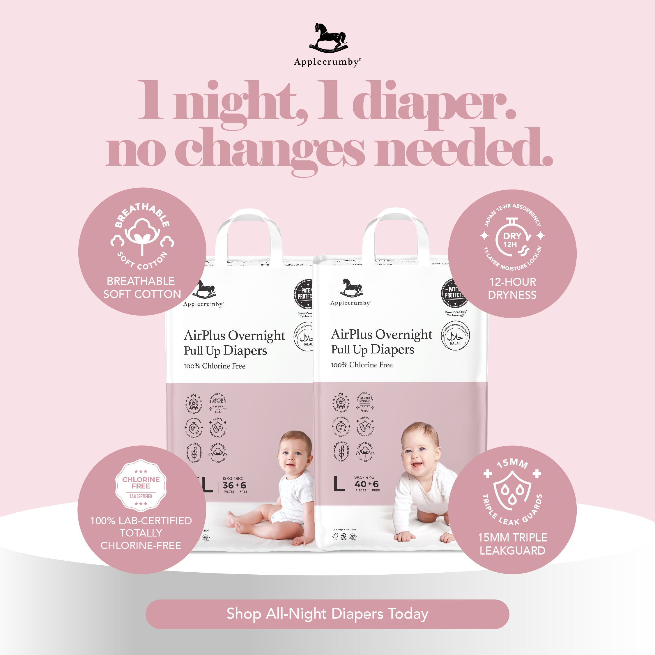 [BUY 4 MEGA FREE 4 MINI] AirPlus Overnight