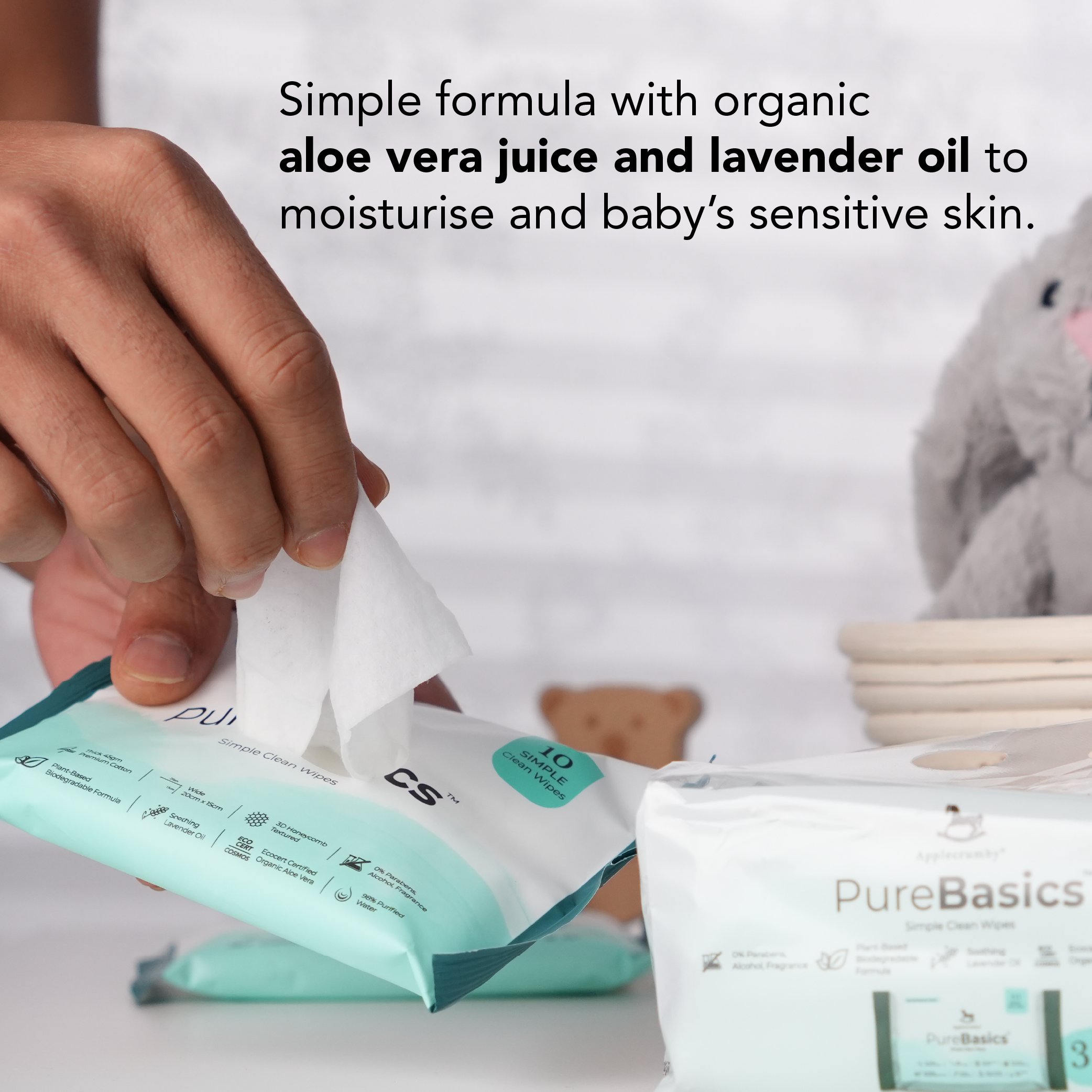 PureBasics Wipes 10s (3 Packs)