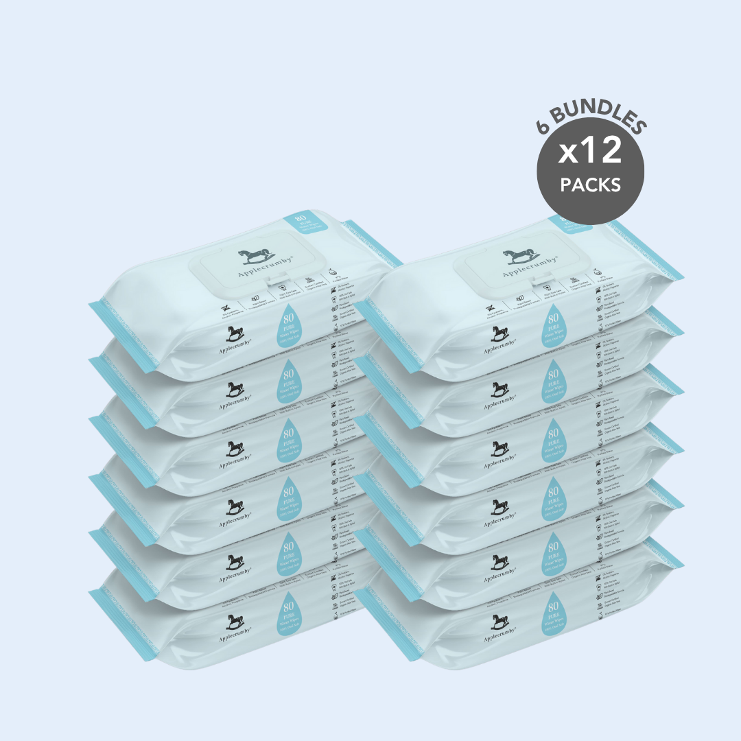 Pure Water Wipes 80s (12 Packs)